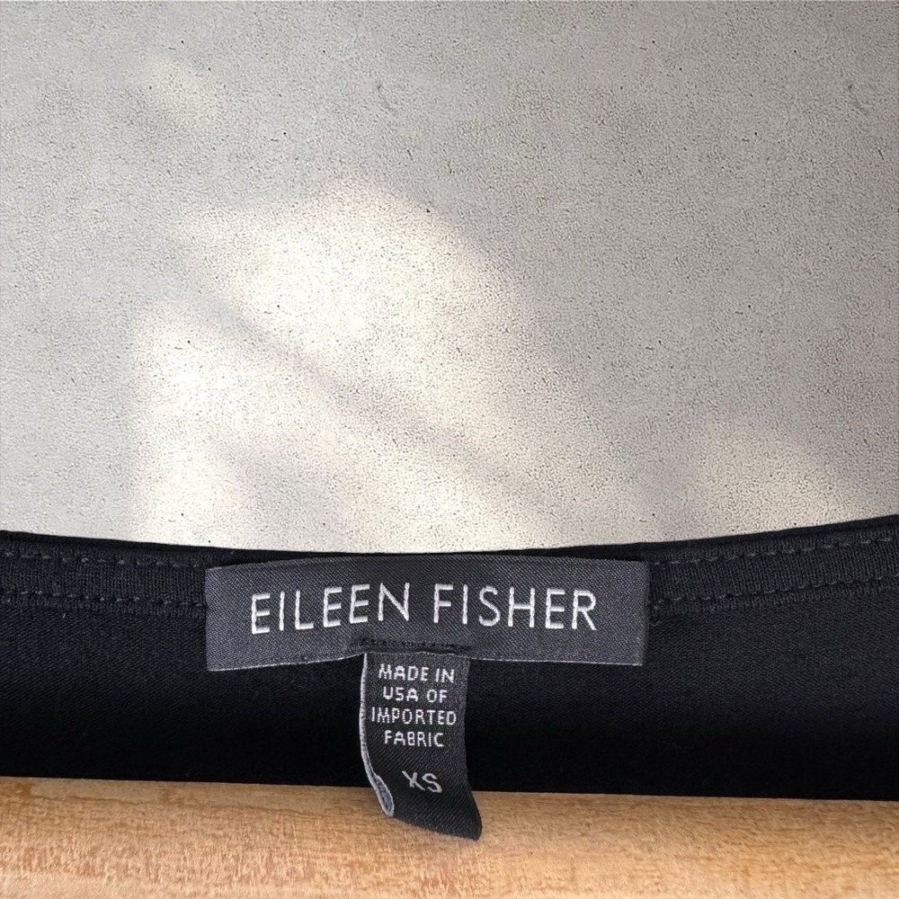 Eileen Fisher Sleeveless Crew Neck Jersey Shift Dress Sz XS - Picture 3 of 6